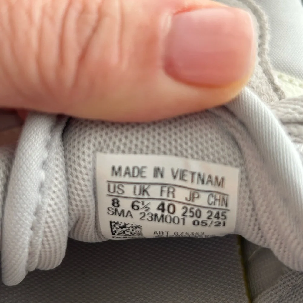 Adidas Women’s Gray and Orange Athletic Shoes with Suede and Mesh - Picture 5 of 5